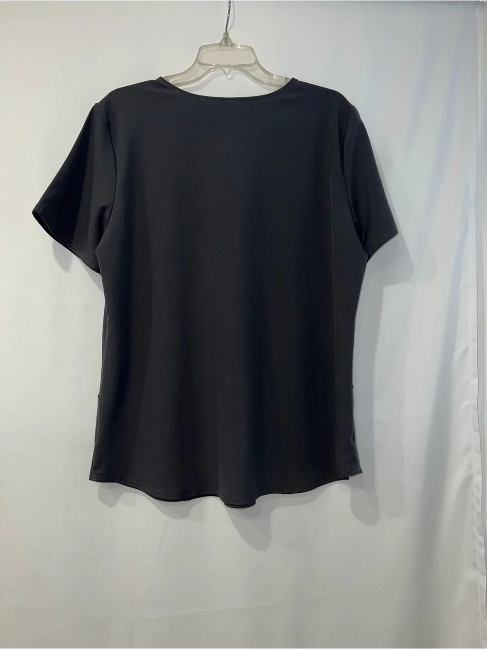 Women’s Scrubstar Premium Top  Charcoal Gray Short Sleeve Work Tee V-neck